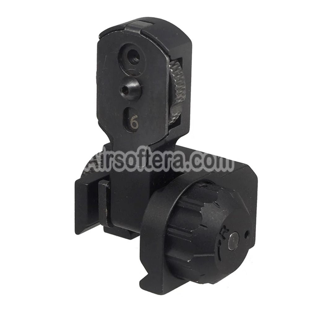 Airsoft 5KU MAD BUIS Flip Up Rear Sight For M4 M16 Series AEG Rifles