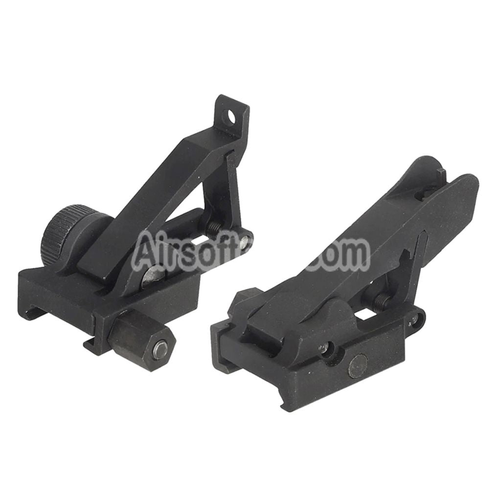 Airsoft Metal Battle Front Rear Sight For 20mm Picatinny Rail Rifles