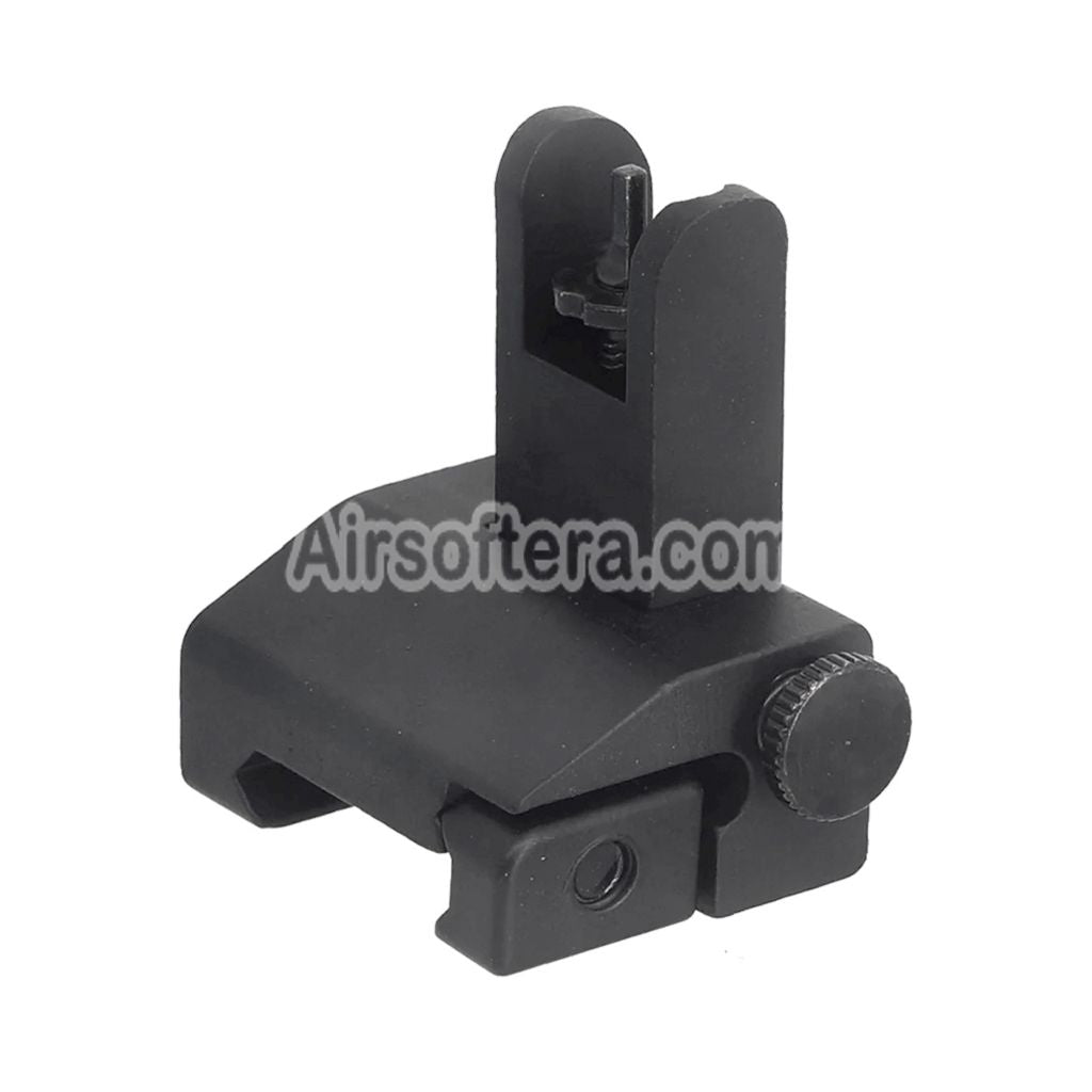 Airsoft Metal Alloy Flip Up Rear Sight For 20mm Picatinny Rail Rifles