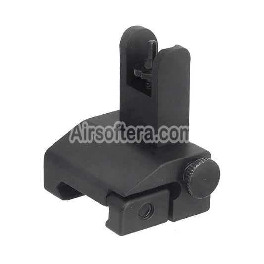 Airsoft Metal Alloy Flip Up Rear Sight For 20mm Picatinny Rail Rifles