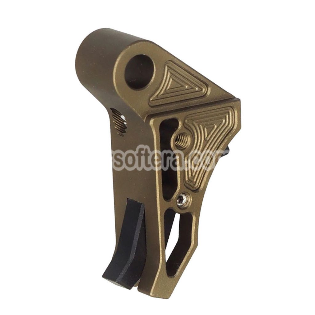 Airsoft 5KU EX Style CNC Aluminium Trigger For WE Tokyo Marui G17 G19 G34 Series GBB Pistols Blue