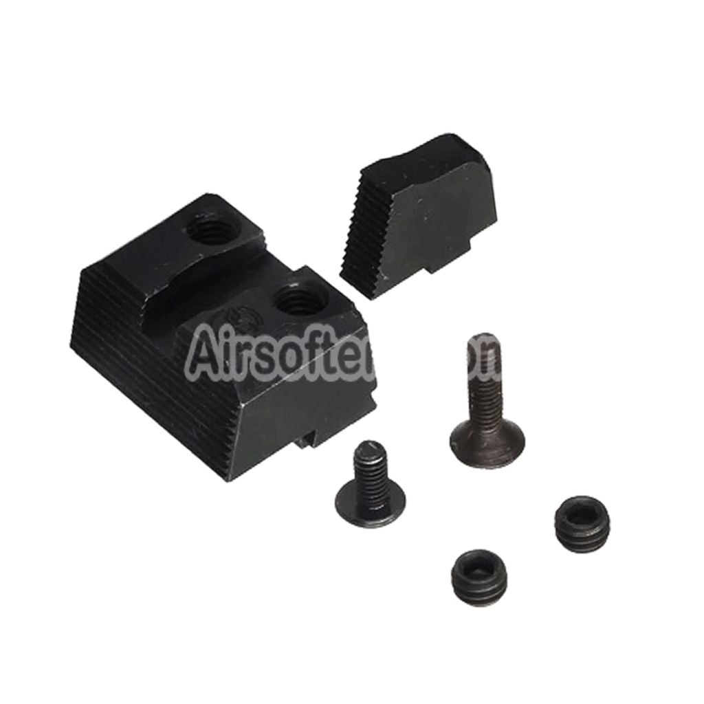 Airsoft Guns Modify GM CNC Steel Low Profile Fiber Optic Front Rear Sight Set For Umarex VFC G-Series Version.1 GBB Pistols