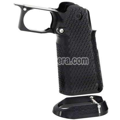 Airsoft 5KU CNC Aluminum Grip Infinity Style Type-1 For Tokyo Marui Hi-Capa 5.1 4.3 Series GBB Pistols Black