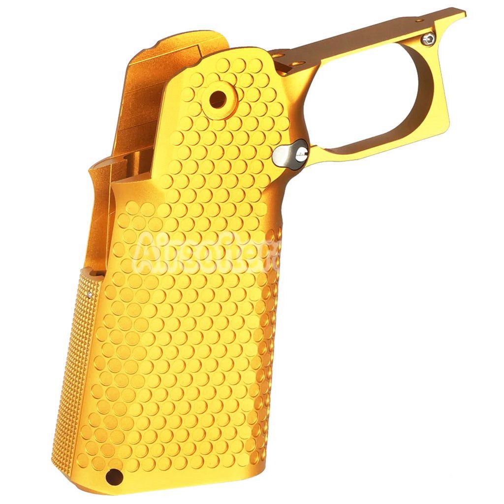 Airsoft 5KU CNC Aluminum Grip Infinity Style Type-1 For Tokyo Marui Hi-Capa 5.1 4.3 Series GBB Pistols Gold