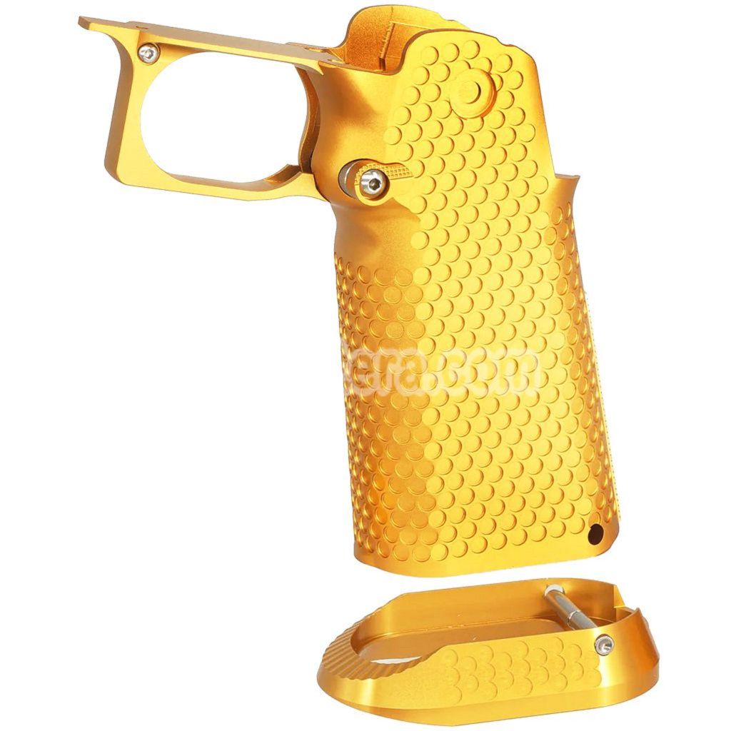 Airsoft 5KU CNC Aluminum Grip Infinity Style Type-1 For Tokyo Marui Hi-Capa 5.1 4.3 Series GBB Pistols Gold