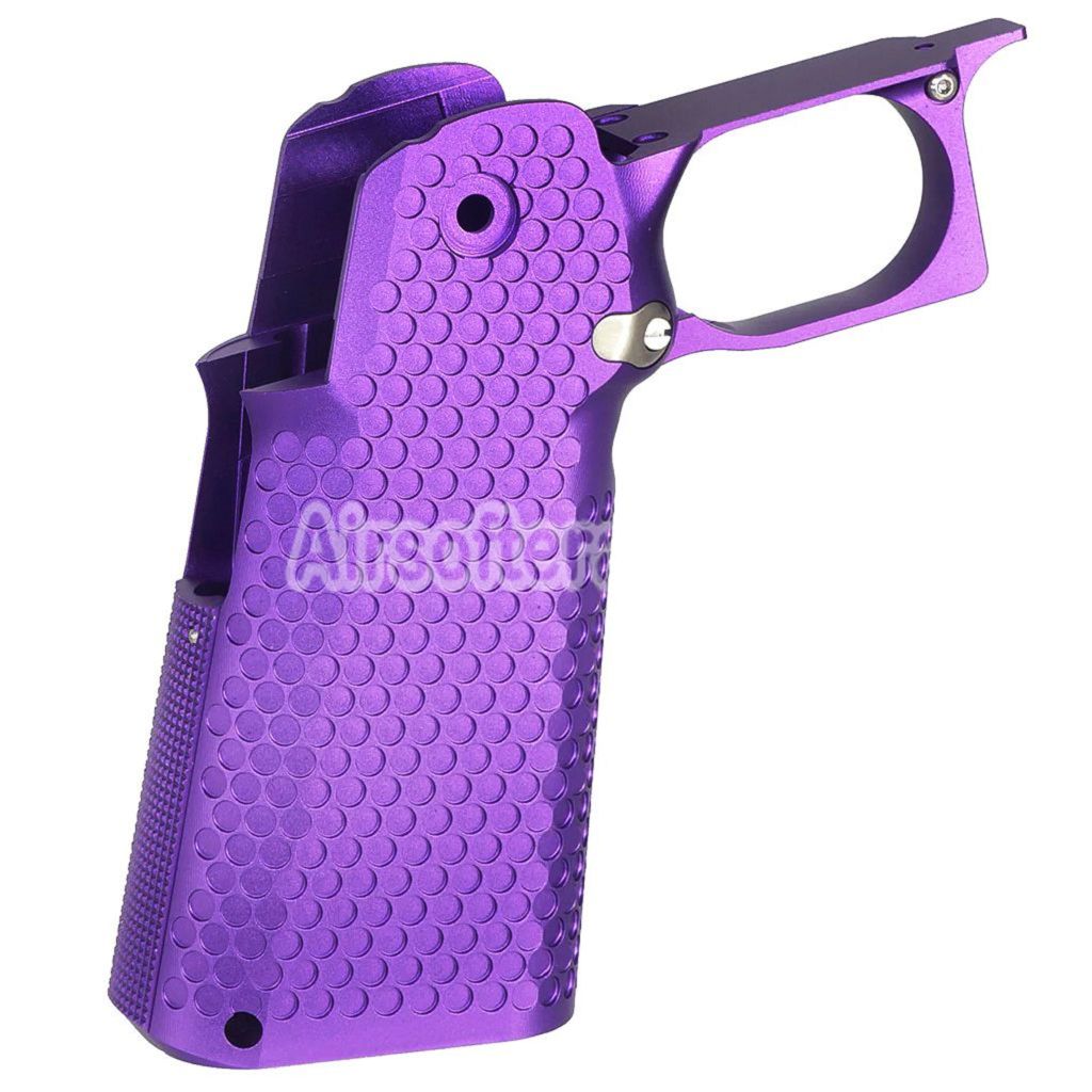 Airsoft 5KU CNC Aluminum Grip Infinity Style Type-1 For Tokyo Marui Hi-Capa 5.1 4.3 Series GBB Pistols Purple