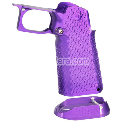 Airsoft 5KU CNC Aluminum Grip Infinity Style Type-1 For Tokyo Marui Hi-Capa 5.1 4.3 Series GBB Pistols Purple