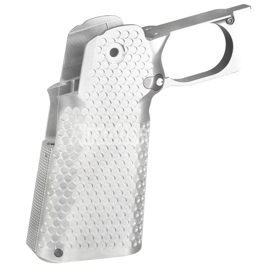 Airsoft 5KU CNC Aluminum Grip Infinity Style Type-1 For Tokyo Marui Hi-Capa 5.1 4.3 Series GBB Pistols Silver