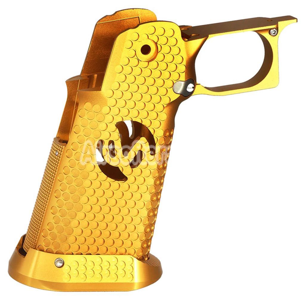 Airsoft 5KU CNC Aluminum Grip Infinity Style Type-3 For Tokyo Marui Hi-Capa 5.1 4.3 Series GBB Pistols Gold