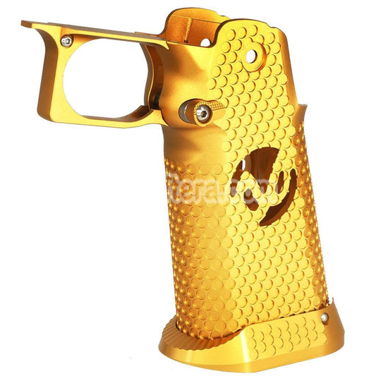 Airsoft 5KU CNC Aluminum Grip Infinity Style Type-3 For Tokyo Marui Hi-Capa 5.1 4.3 Series GBB Pistols Gold