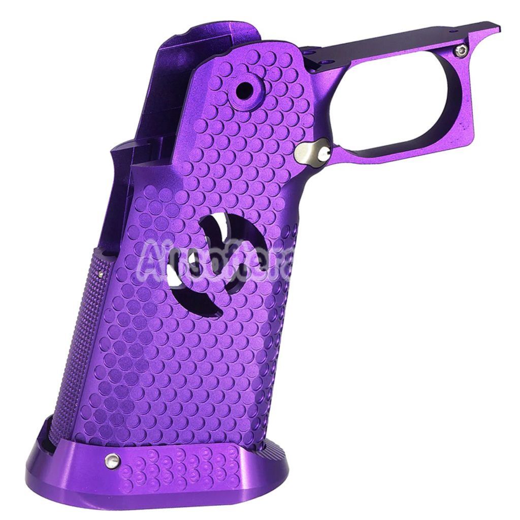 Airsoft 5KU CNC Aluminum Grip Infinity Style Type-3 For Tokyo Marui Hi-Capa 5.1 4.3 Series GBB Pistols Purple