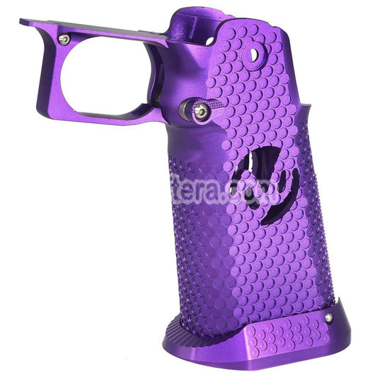 Airsoft 5KU CNC Aluminum Grip Infinity Style Type-3 For Tokyo Marui Hi-Capa 5.1 4.3 Series GBB Pistols Purple