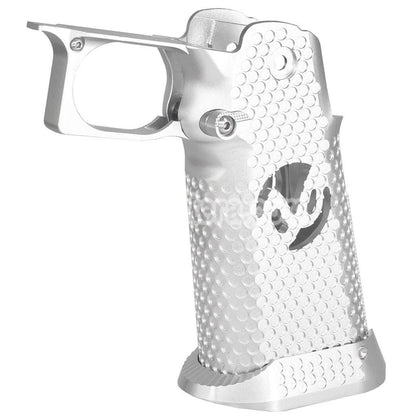 Airsoft 5KU CNC Aluminum Grip Infinity Style Type-3 For Tokyo Marui Hi-Capa 5.1 4.3 Series GBB Pistols Silver