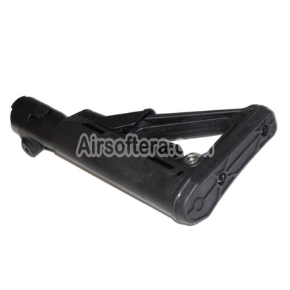 Airsoft CYMA 6-Positions CTR Style Retractable Folding Stock For CYMA CM076 AK74 Series AEG Rifles Black