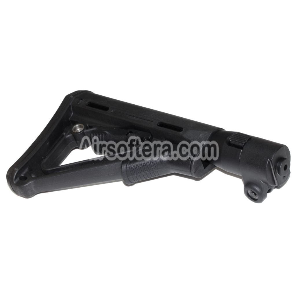 Airsoft CYMA 6-Positions CTR Style Retractable Folding Stock For CYMA CM076 AK74 Series AEG Rifles Black