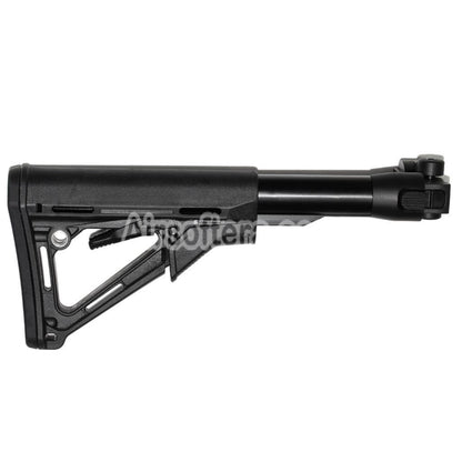 Airsoft CYMA 6-Positions CTR Style Retractable Folding Stock For CYMA CM076 AK74 Series AEG Rifles Black