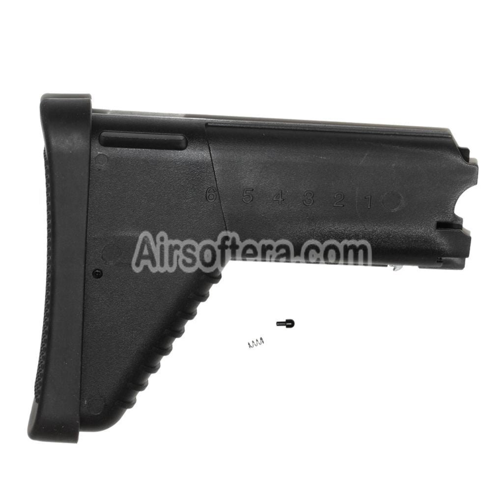 Airsoft CYMA 180mm Polymer Retractable Butt Stock For CYMA Cybergun SCAR Series AEG Rifles Black