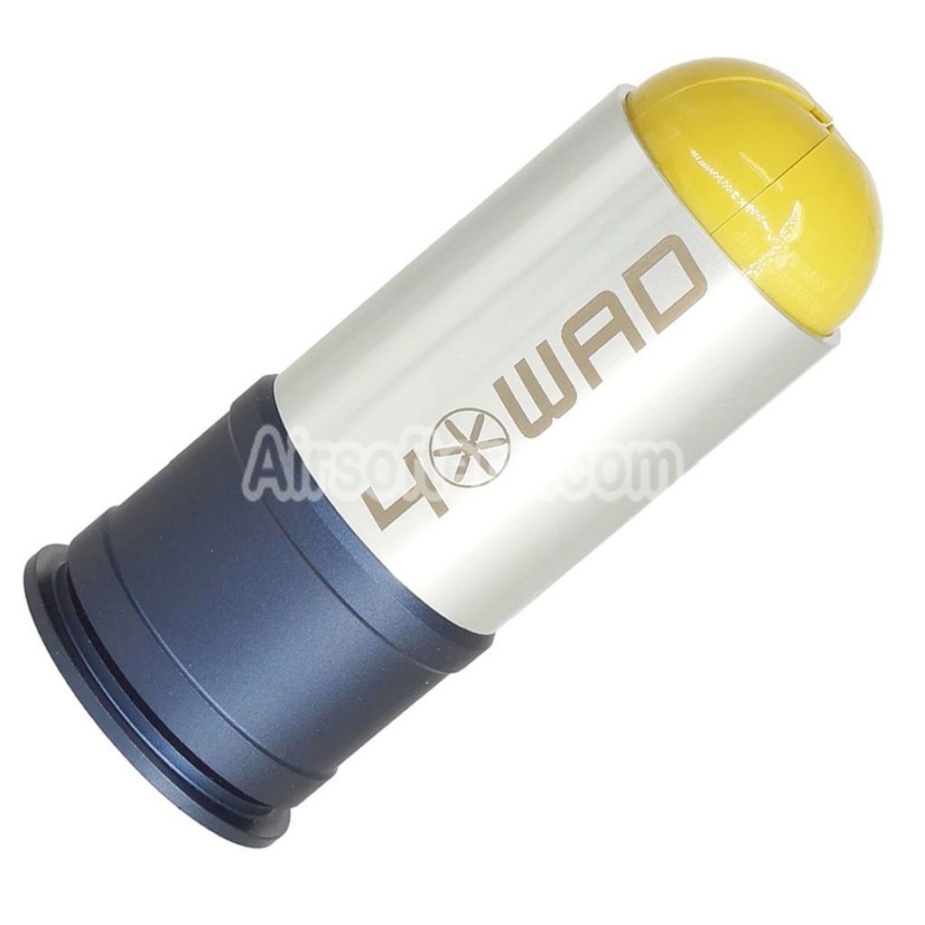 Airsoft 40Max 40WAD 40mm Gas Grenade Cartridge Shell with 30pcs Plastic Wad Cap