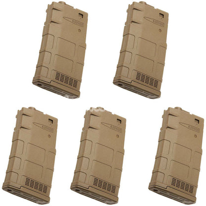 Airsoft ARES 5pcs 130rd Mid-Cap Magazine For ARCTURUS For ARES AR308 SR25-M110 Series AEG Rifle Dark Earth