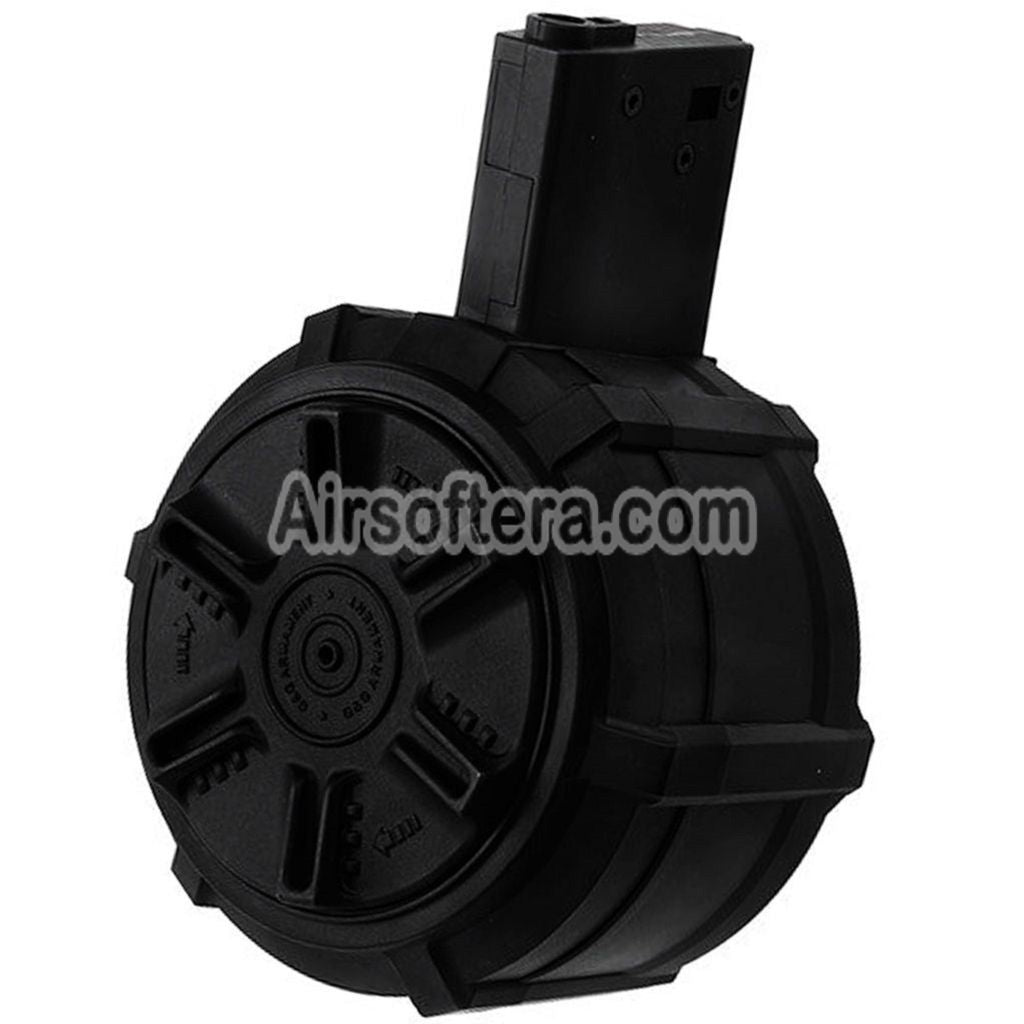 Airsoft G&G 2300rd Polymer Drum Magazine For G&G M4 M16 Series AEG Rifles