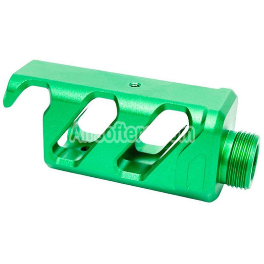 Airsoft CTM TAC CNC Aluminum Upper Inner Decorative Bucket Short Type For Action Army AAP-01 / 01C Pistols with CTM TAC FUKU-2 Upper Green