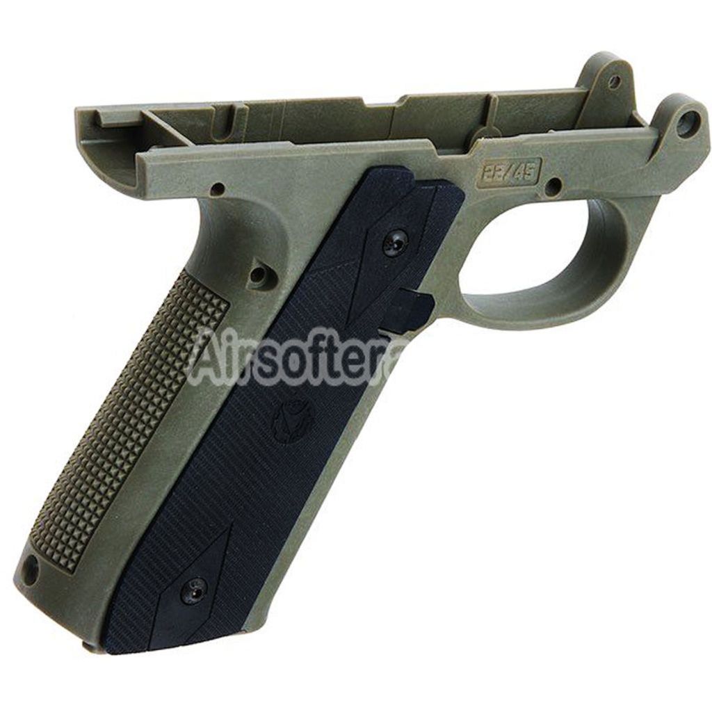 Airsoft CTM TAC Ruger Style Polymer Frame For Action Army AAP01 Series GBB Pistols OD