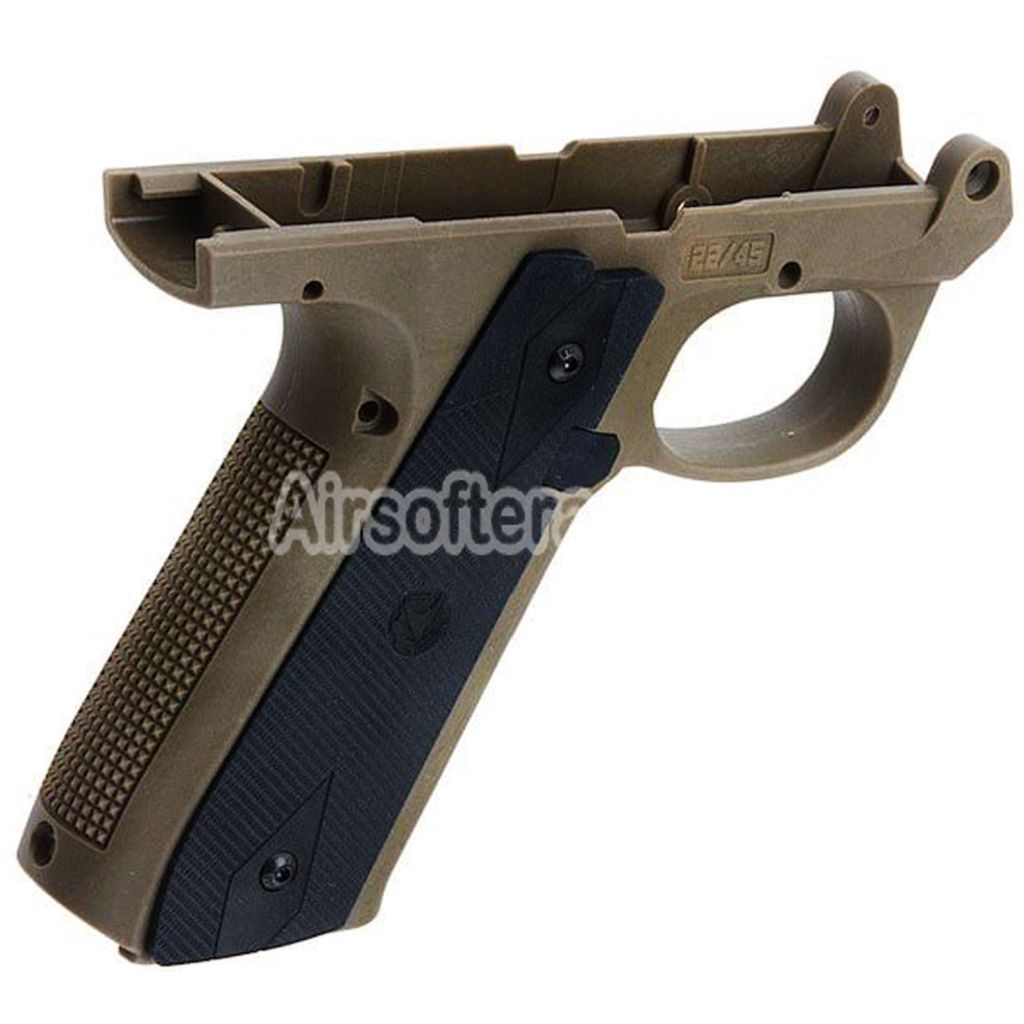 Airsoft CTM TAC Ruger Style Polymer Frame For Action Army AAP01 Series GBB Pistols Dark Earth