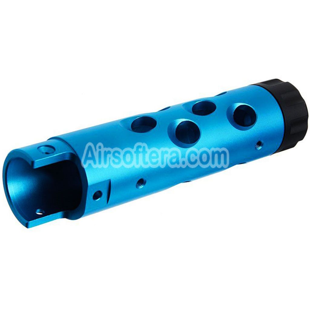 Narcos Airsoft CNC Aluminum Front Barrel Kit (Type 1) For Action Army AAP01 Series GBB Pistols Blue