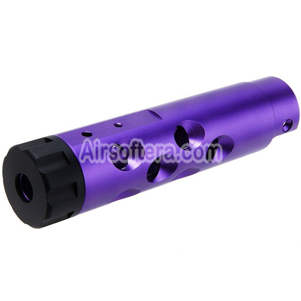 Narcos Airsoft CNC Aluminum Front Barrel Kit (Type 1) For Action Army AAP01 Series GBB Pistols Purple