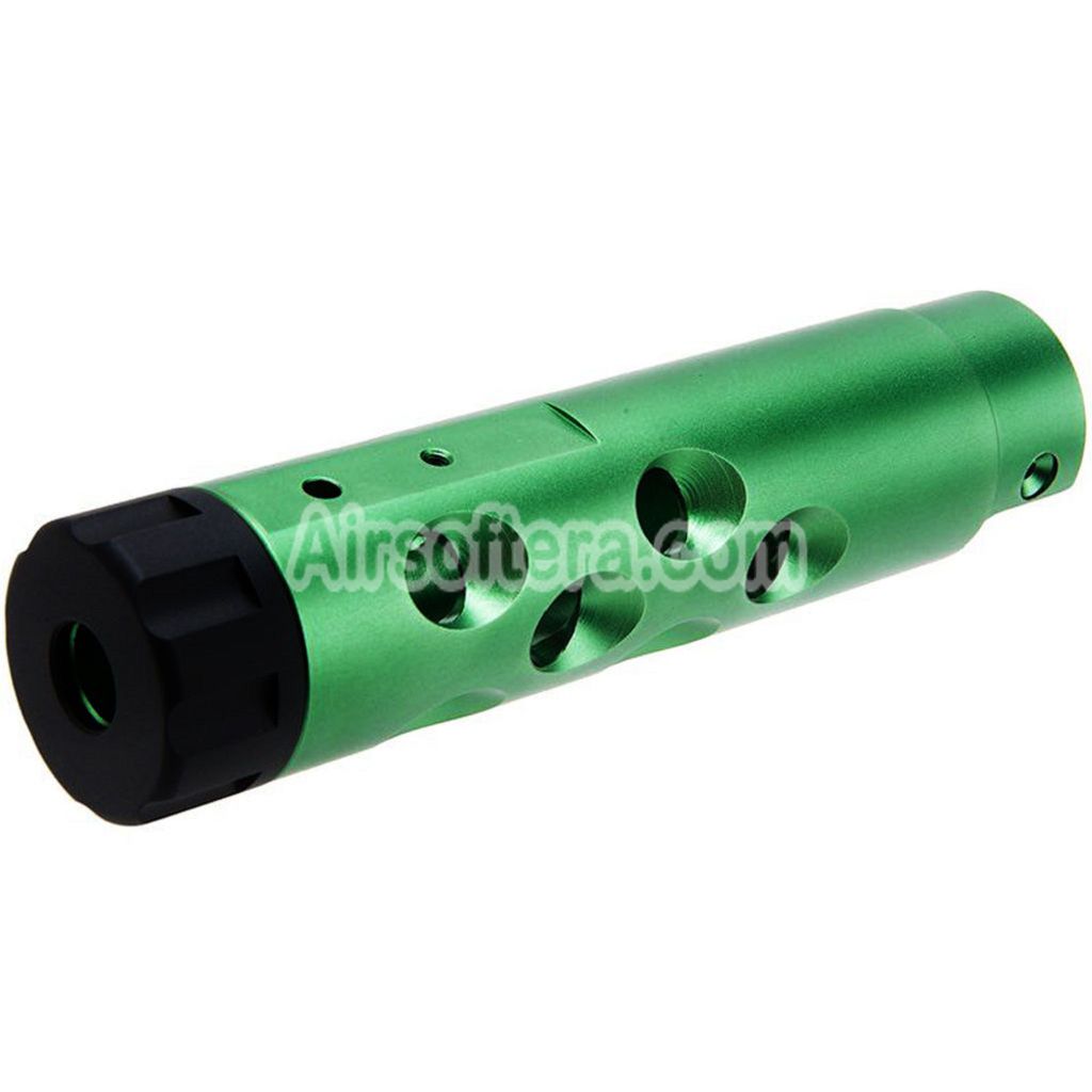 Narcos Airsoft CNC Aluminum Front Barrel Kit (Type 1) For Action Army AAP01 Series GBB Pistols Green