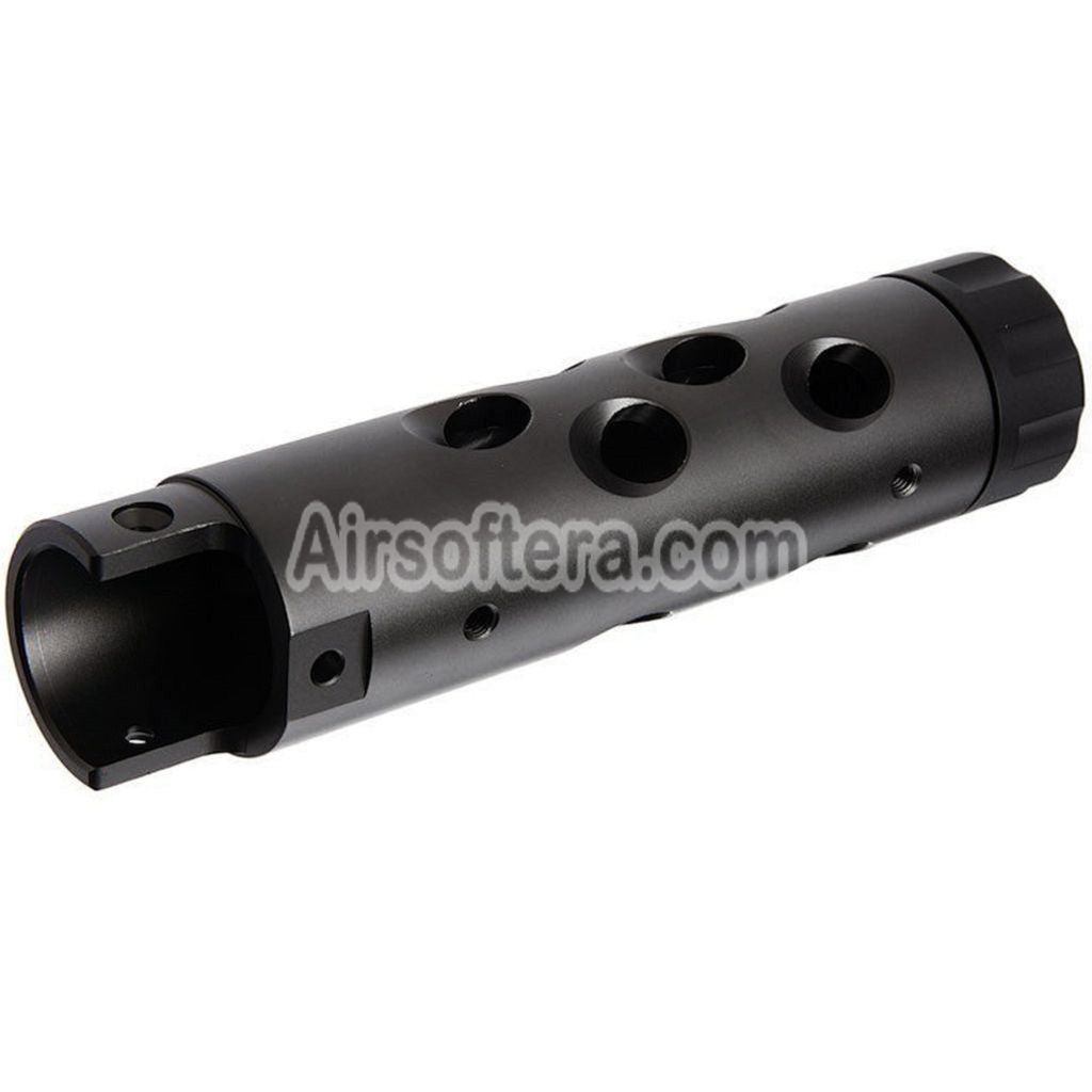 Narcos Airsoft CNC Aluminum Front Barrel Kit (Type 1) For Action Army AAP01 Series GBB Pistols Titanium Gray