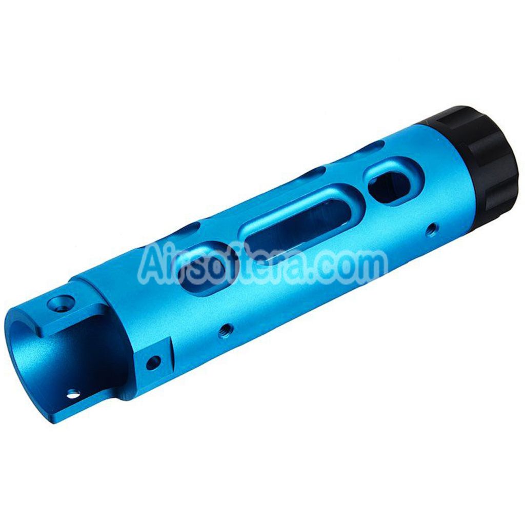 Narcos Airsoft CNC Aluminum Front Barrel Kit (Type 2) For Action Army AAP01 Series GBB Pistols Blue