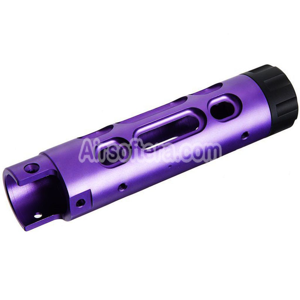 Narcos Airsoft CNC Aluminum Front Barrel Kit (Type 2) For Action Army AAP01 Series GBB Pistols Purple