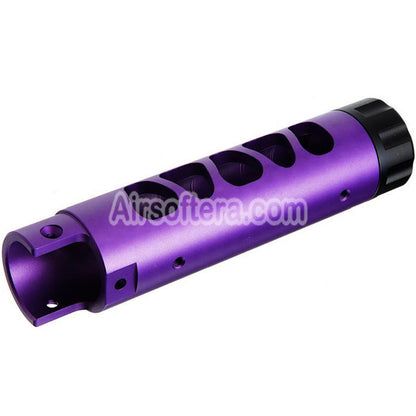 Narcos Airsoft CNC Aluminum Front Barrel Kit (Type 3) For Action Army AAP01 Series GBB Pistols Purple