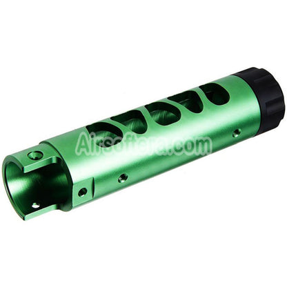 Narcos Airsoft CNC Aluminum Front Barrel Kit (Type 3) For Action Army AAP01 Series GBB Pistols Green