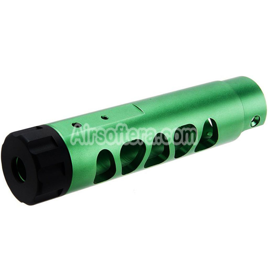 Narcos Airsoft CNC Aluminum Front Barrel Kit (Type 3) For Action Army AAP01 Series GBB Pistols Green