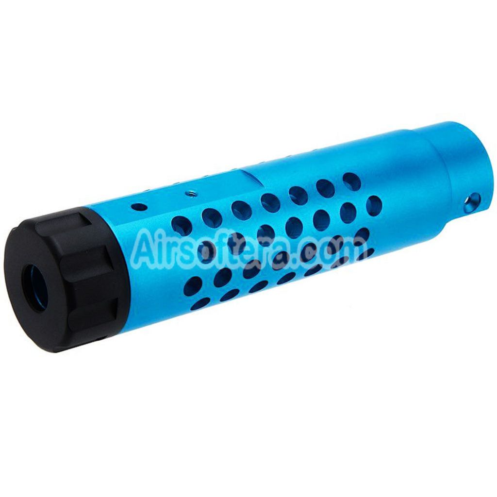 Narcos Airsoft CNC Aluminum Front Barrel Kit (Type 4) For Action Army AAP01 Series GBB Pistols Blue