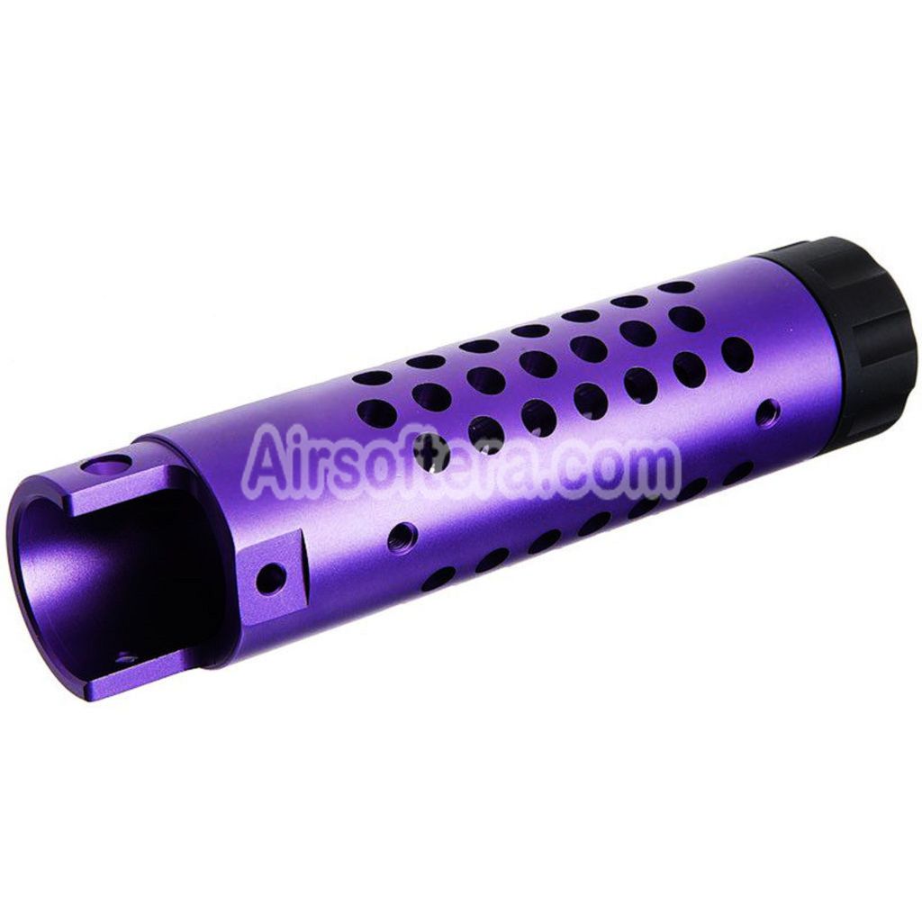 Narcos Airsoft CNC Aluminum Front Barrel Kit (Type 4) For Action Army AAP01 Series GBB Pistols Purple