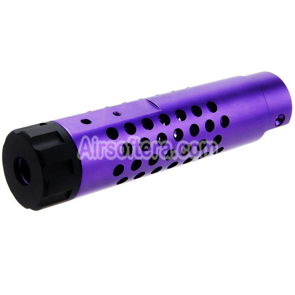 Narcos Airsoft CNC Aluminum Front Barrel Kit (Type 4) For Action Army AAP01 Series GBB Pistols Purple