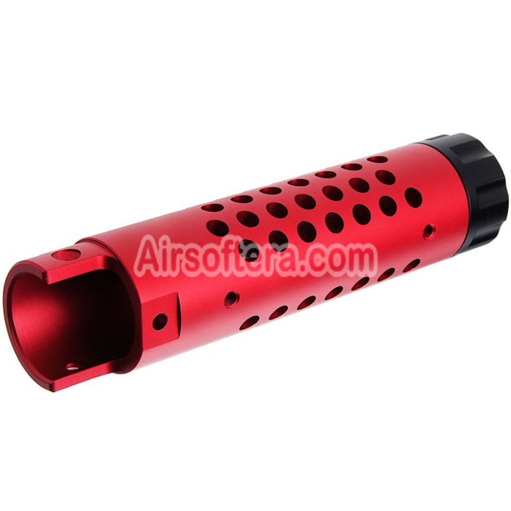 Narcos Airsoft CNC Aluminum Front Barrel Kit (Type 4) For Action Army AAP01 Series GBB Pistols Red