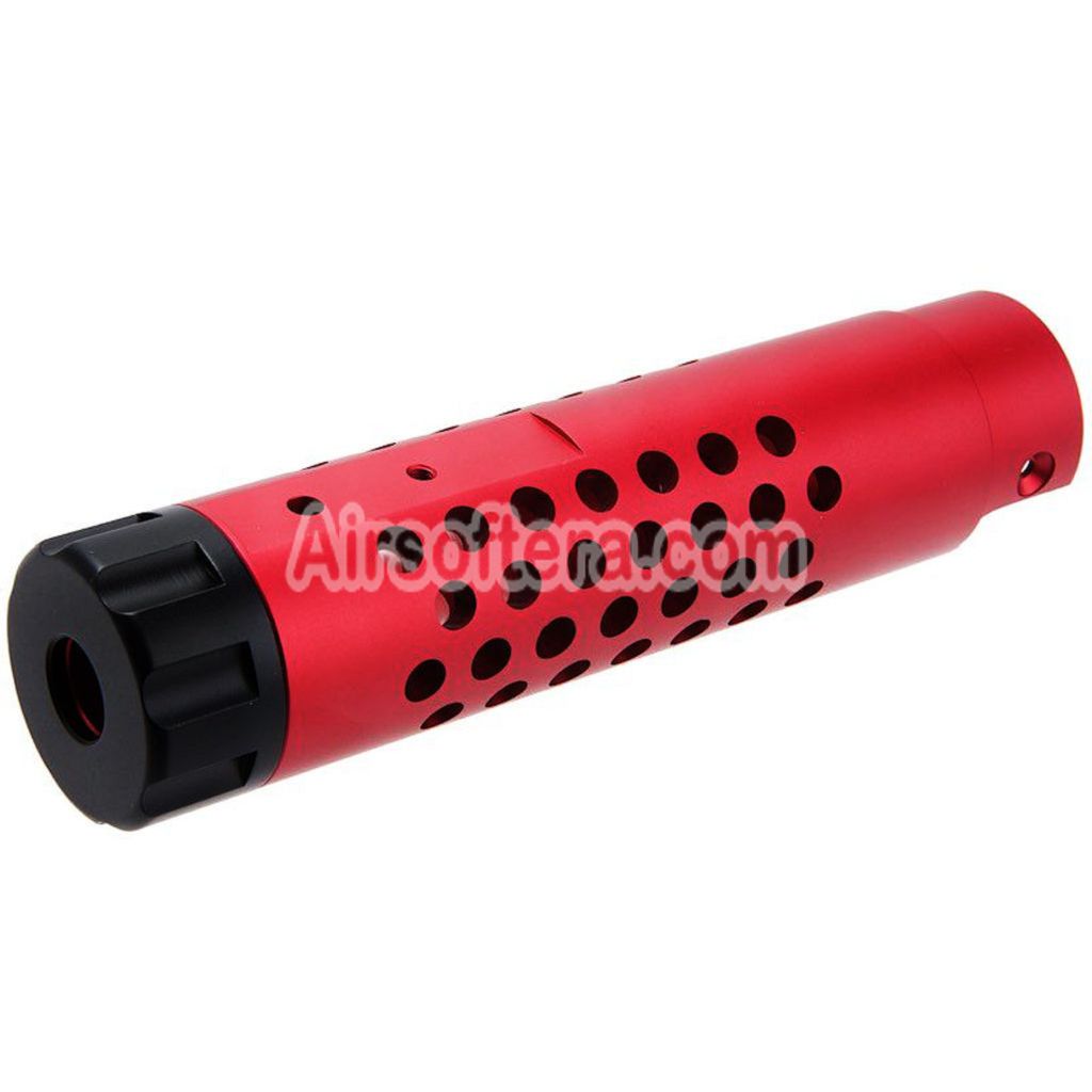 Narcos Airsoft CNC Aluminum Front Barrel Kit (Type 4) For Action Army AAP01 Series GBB Pistols Red