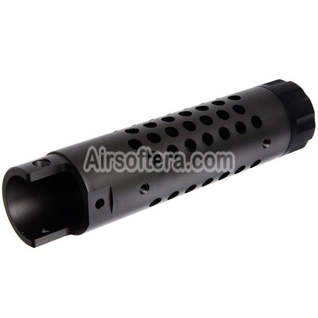 Narcos Airsoft CNC Aluminum Front Barrel Kit (Type 4) For Action Army AAP01 Series GBB Pistols Titanium Gray