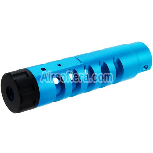 Narcos Airsoft CNC Aluminum Front Barrel Kit (Type 5) For Action Army AAP01 Series GBB Pistols Blue