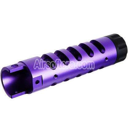 Narcos Airsoft CNC Aluminum Front Barrel Kit (Type 5) For Action Army AAP01 Series GBB Pistols Purple