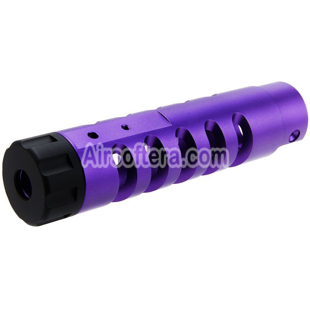 Narcos Airsoft CNC Aluminum Front Barrel Kit (Type 5) For Action Army AAP01 Series GBB Pistols Purple