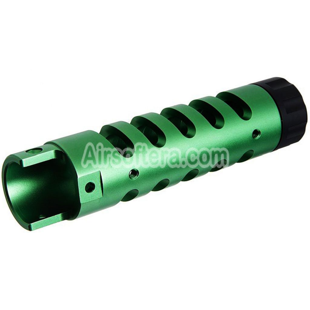 Narcos Airsoft CNC Aluminum Front Barrel Kit (Type 5) For Action Army AAP01 Series GBB Pistols Green