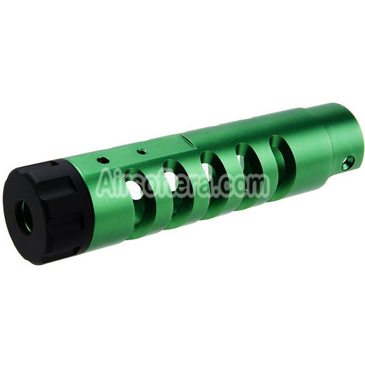 Narcos Airsoft CNC Aluminum Front Barrel Kit (Type 5) For Action Army AAP01 Series GBB Pistols Green