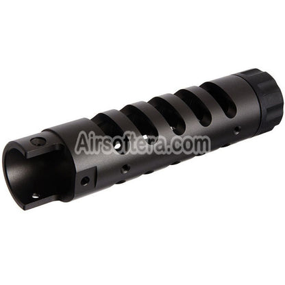 Narcos Airsoft CNC Aluminum Front Barrel Kit (Type 5) For Action Army AAP01 Series GBB Pistols Titanium Gray