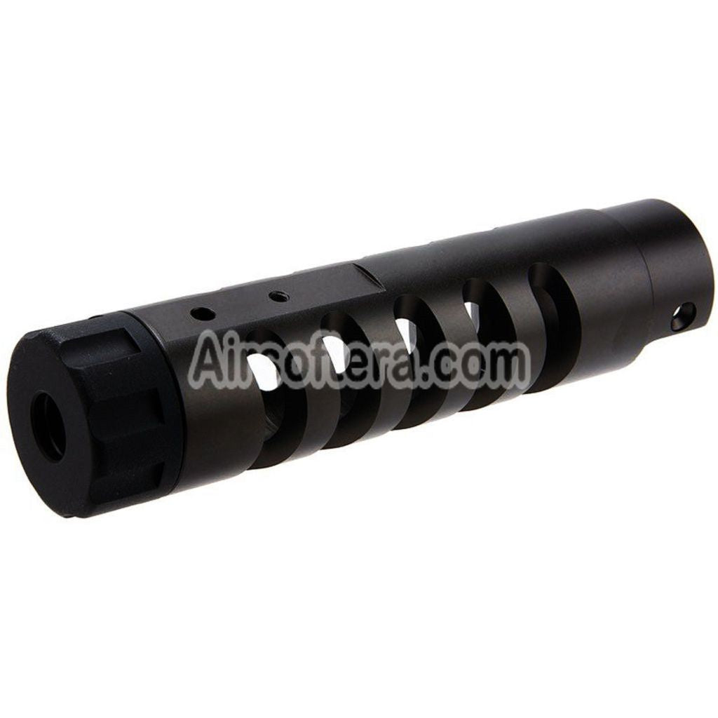 Narcos Airsoft CNC Aluminum Front Barrel Kit (Type 5) For Action Army AAP01 Series GBB Pistols Titanium Gray