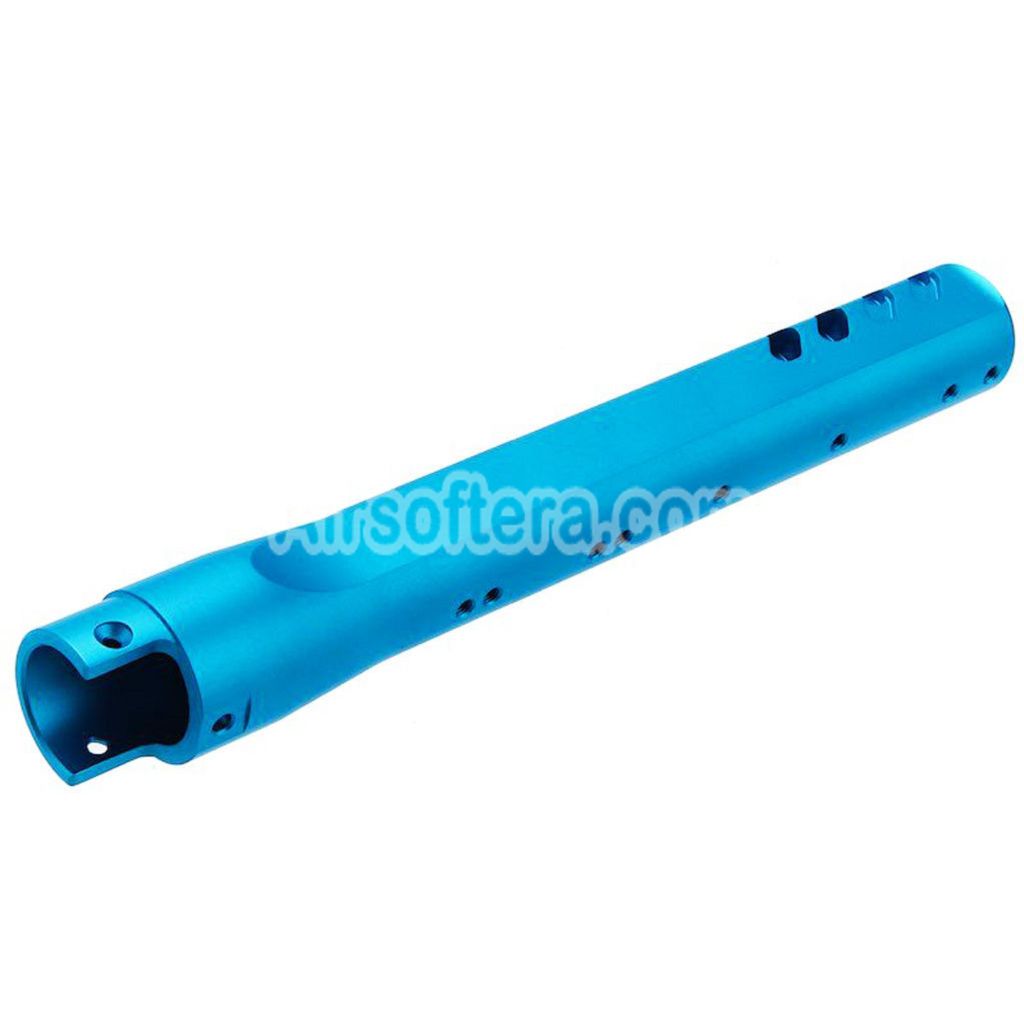 Narcos Airsoft CNC Aluminum Front Hunter Barrel Kit For Action Army AAP01 Series GBB Pistols Blue